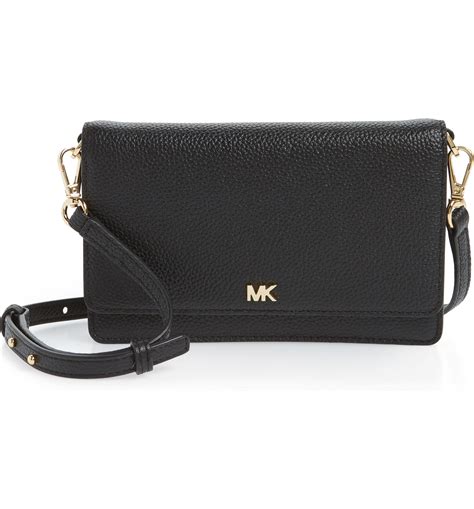 michael kors leather crossbody phone wallet|Michael Kors smartphone crossbody bag.